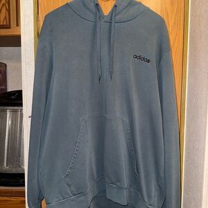 Adidas Men's Gray Hoodie - XL